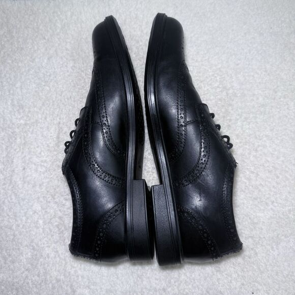 12W GABSON LIMIT MENS CLARKS CLASSIC LACE UP LEATHER BROGUE FORMAL WORK SHOES - Picture 5 of 8